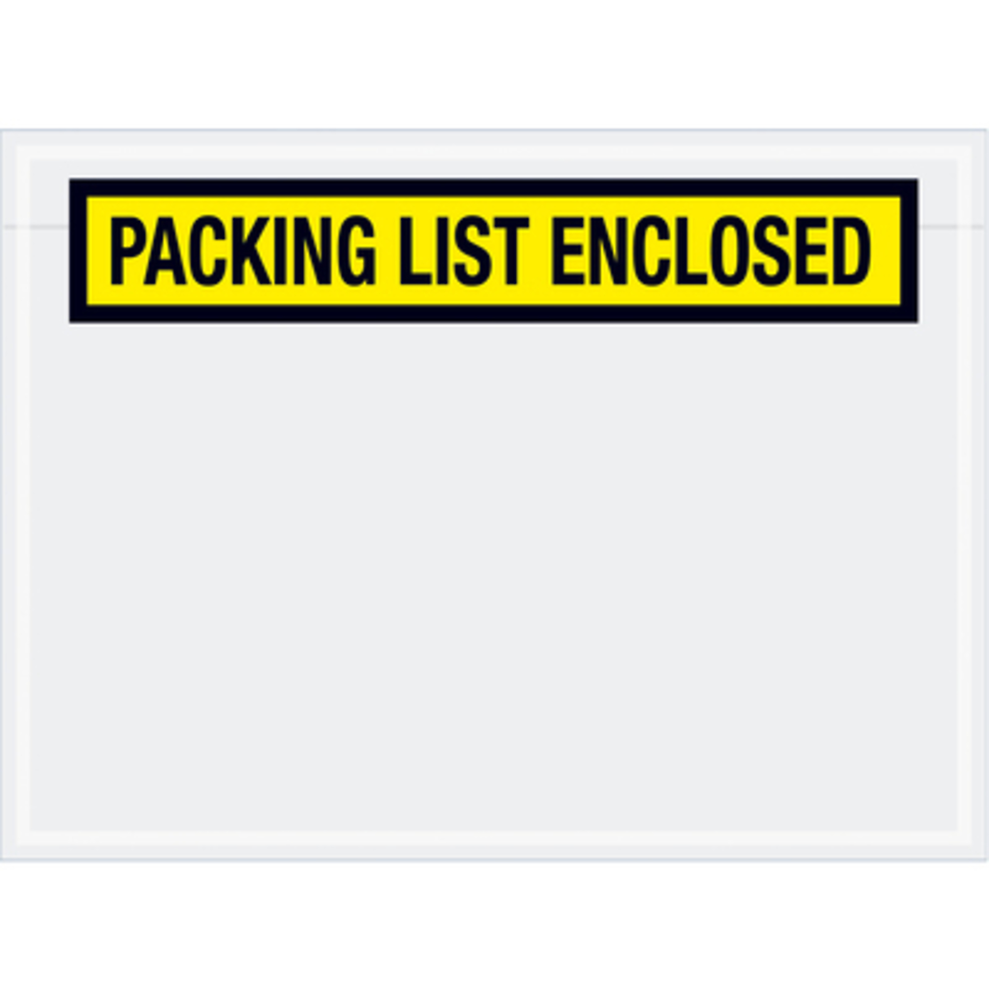 6 3/4 x 5in. Yellow "Pkng. List E" E 1000/CS, Length 6.75 in, Model# PL460